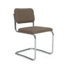 Knoll Sedia Cesca senza braccioli in nero e Paglia di Vienna rivestita longho design palermo
