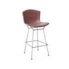 Knoll Sgabello Bar Bertoia Cuoio H104 Cromato Marrone Scuro Longho Design Palermo