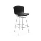 Knoll Sgabello Bar Bertoia Cuoio H104 Cromato Nero Longho Design Palermo