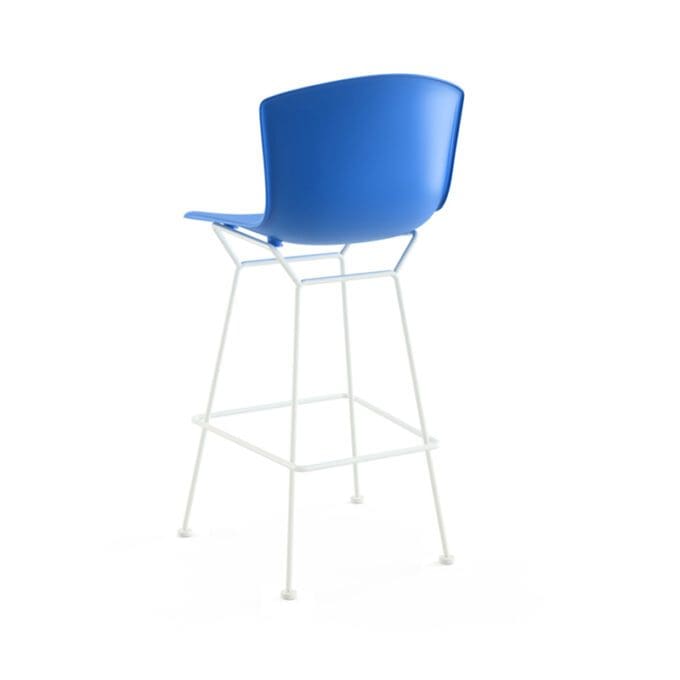 Knoll Sgabello Bar Bertoia Polipropilene Bianco Blu Longho Design Palermo