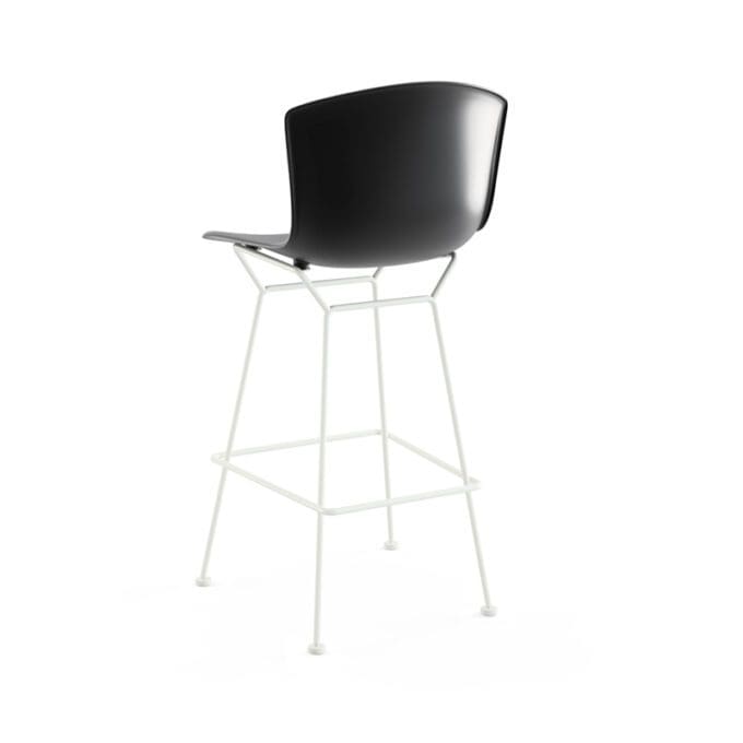 Knoll Sgabello Bar Bertoia Polipropilene H107 Bianco Nero Longho Design Palermo
