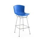 Knoll Sgabello Bar Bertoia Polipropilene H107 Cromato Blu 1 Longho Design Palermo