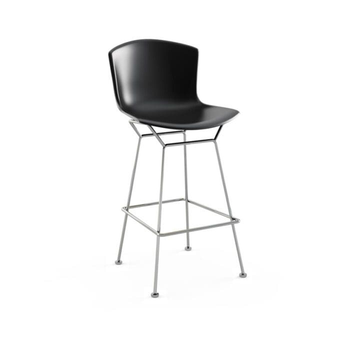 Knoll Sgabello Bar Bertoia Polipropilene H107 Cromato Nero 1 Longho Design Palermo