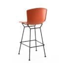 Knoll Sgabello Bar Bertoia Polipropilene H107 Nero Arancione 2 Longho Design Palermo