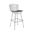 Knoll Sgabello Bar Cromo con cuscino seduta