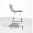Knoll Sgabello Bar Cromo con cuscino seduta