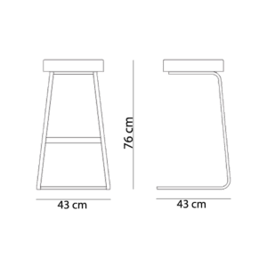 Knoll Sgabello Bar Four Seasons Longho Design Palermo