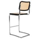 Knoll Sgabello Cesca nero sedile e schienale impagliato longho design palermo