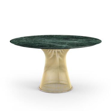 Knoll Tavolo Platner oro 18k marmo verde Alpi longho design palermo