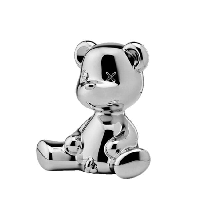 Qeeboo Lampada da Tavolo Teddy Boy Metal con cavo Argento Longho Design Palermo