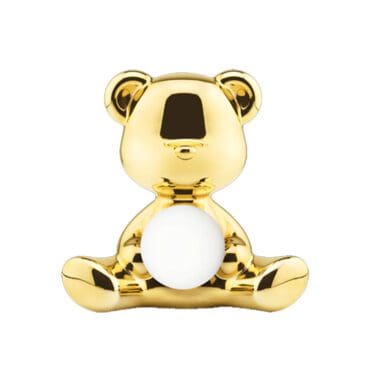 Qeeboo Lampada da Tavolo Teddy Girl Ricaricabile Oro Longho Design Palermo