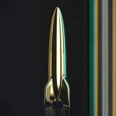Qeeboo Lampada da Tavolo V2 Schneider Metal Oro Longho Design Palermo