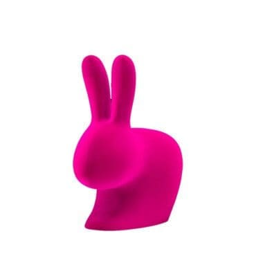 Qeeboo Sedia Coniglio Velvet Fuxia Longho Design Palermo