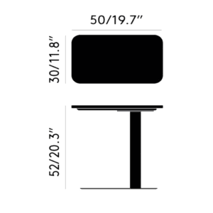 Tom Dixon Flash table rectangle black longho design palermo dimensioni