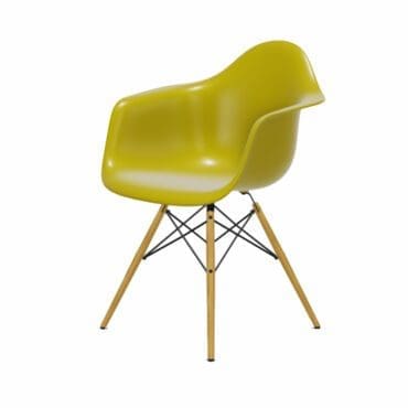 Vitra - Eames Plastic Armchair DAW acero senape RE