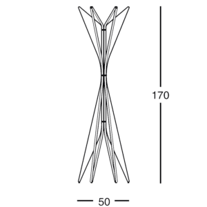 Zanotta Appendiabiti Aster longho design palermo 0