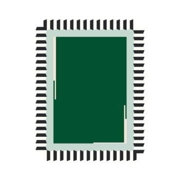 Cc tapis - Tappeto Dentelle classic vert