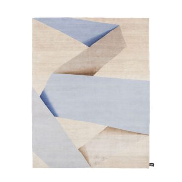 Cc tapis Tappeto Dipped Ribbon Blue longho design palermo