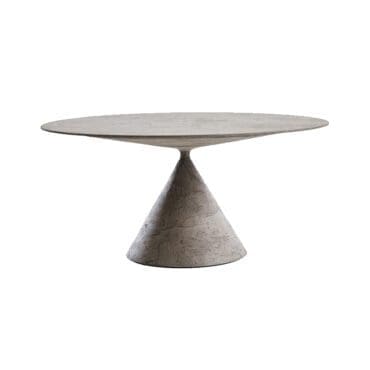 Desalto Tavolo rotondo Clay d120 Pietra Tufo longho design palermo 1