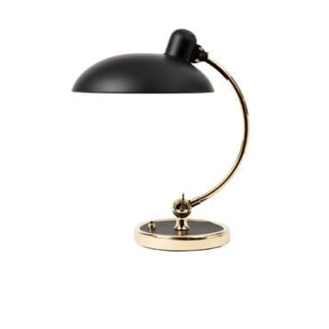 Fritz Hansen Lampada da tavolo Kaiser Idell Luxus Nero opaco e ottone