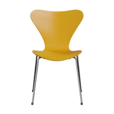 Fritz Hansen - Sedia Series 7 base cromo scocca True Yellow Ash