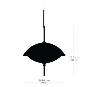 Fritz Hansen Sospensione Clam D44 longho design palermo dimensioni