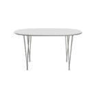 Fritz Hansen Tavolo Superellipse L135 Laminato Bianco base Cromo longho design palermo