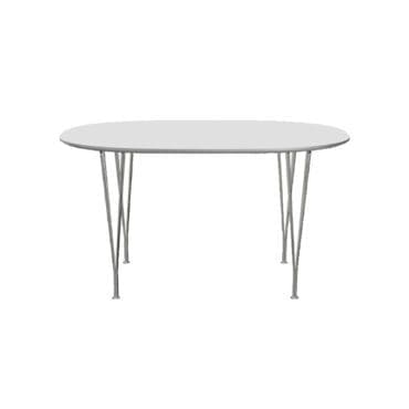Fritz Hansen Tavolo Superellipse L135 Laminato Bianco base Cromo longho design palermo