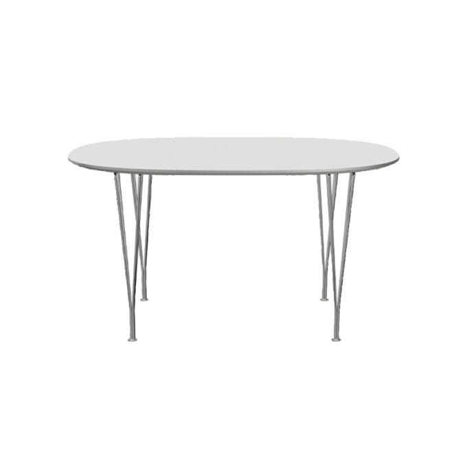 Fritz Hansen Tavolo Superellipse L135 Laminato Bianco base Cromo longho design palermo