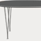 Fritz Hansen Tavolo Superellipse L135 Laminato Grigio Bromo base Cromo longho design palermo