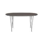 Fritz Hansen Tavolo Superellipse L135 Laminato Grigio base Cromo longho design palermo