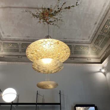 Catellani&Smith Sospensione Macchina della Luce mod C oro Longho Design Palermo