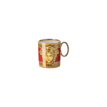 Rosenthal-Bicchiere-con-manico-Xmas-Medusa-Amplified-Golden-Coin-Longho-Design-Palermo
