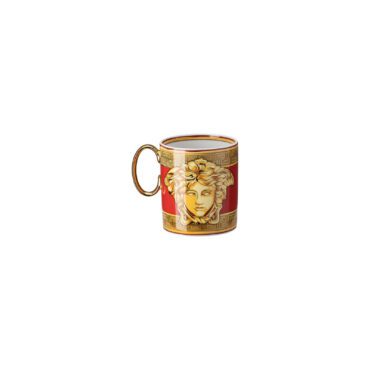 Rosenthal-Bicchiere-con-manico-Xmas-Medusa-Amplified-Golden-Coin-Longho-Design-Palermo