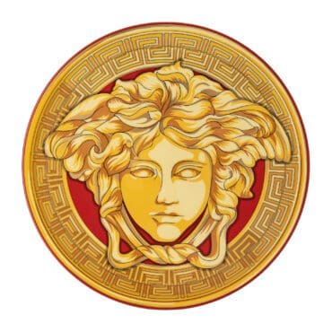 Rosenthal-Piatto-torta-Xmas-Medusa-Amplified-Golden-Coin-Longho-Design-Palermo