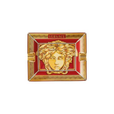 Rosenthal-Posacenere-Xmas-Medusa-Amplified-Golden-Coin-16-Longho-Design-Palermo