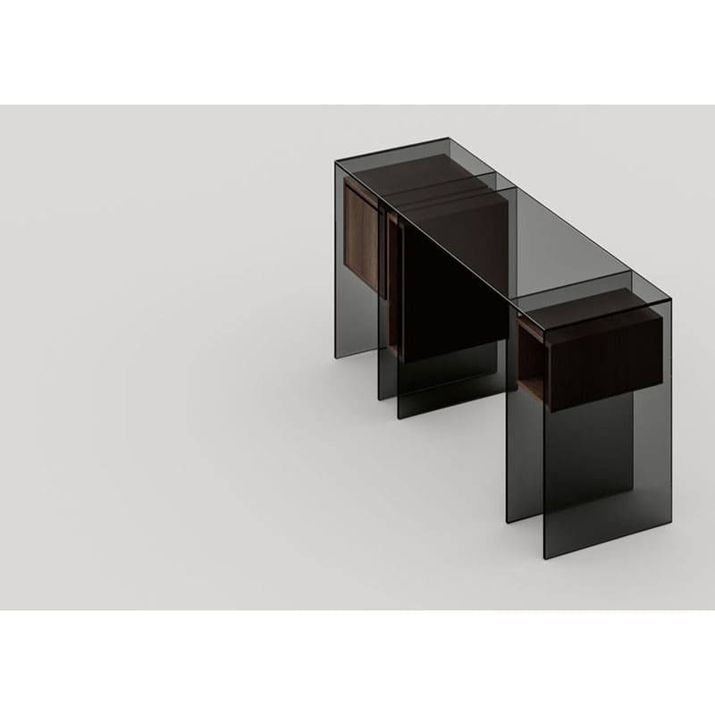 Tonelli Consolle Marcell Mod B 150 x 45 Vetro Fume 2 Longho Design Palermo
