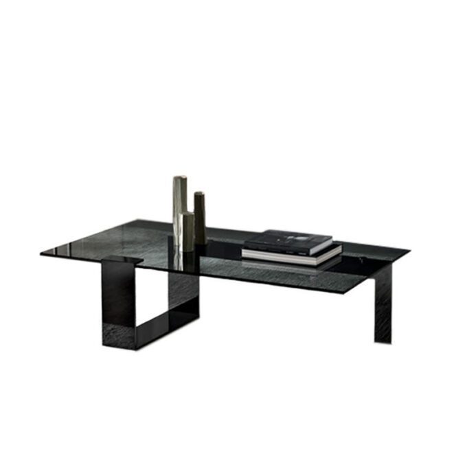Tonelli Tavolino Plinsky 130x70 Canna Fucile Vetro Fume Longho Design Palermo