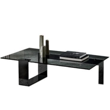 Tonelli Tavolino Plinsky 150x80 Canna Fucile Vetro Fume Longho Design Palermo