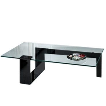 Tonelli Tavolino Plinsky 150x80 Canna Fucile Vetro Trasparente Longho Design Palermo
