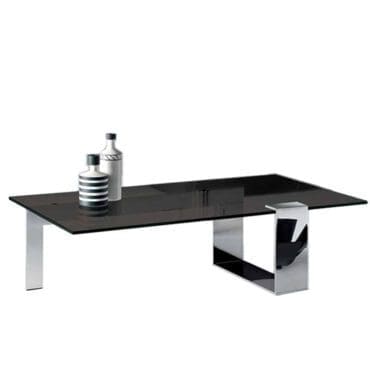 Tonelli Tavolino Plinsky 150x80 Cromato Vetro Fume Longho Design Palermo