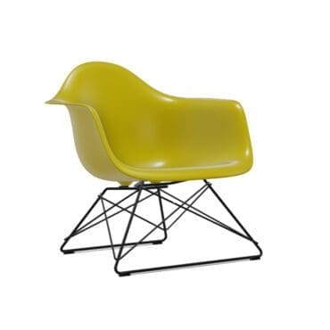 Vitra - Eames Plastic Armchair Lar base nero scocca senape RE