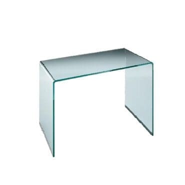 Fiam Scrivania Rialto in vetro trasparente 120x60 H73 Longho Design Palermo