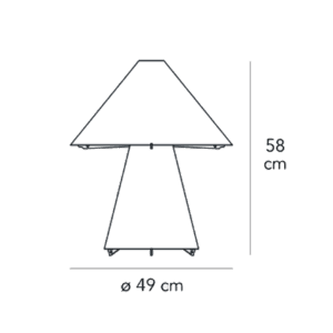 Fontana Arte Lampada da Tavolo Metafora Longho Design Palermo