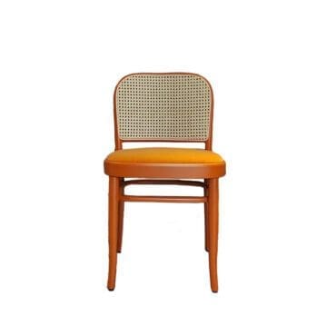 Thonet Sedia 811 Sedile Imbottito Red Orange Longho Design Palermo