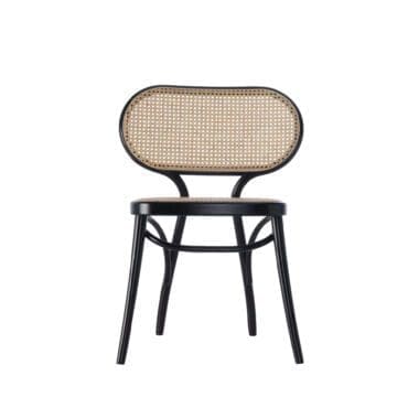 Thonet Sedia Bodystuhl Faggio laccato Nero longho design palermo 4
