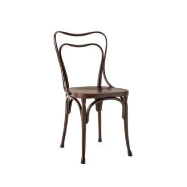 Thonet Sedia Loos Cafè Museum Faggio tinto noce scuro longho design palermo
