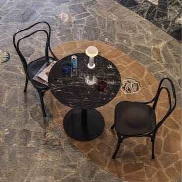 Thonet Sedia Loos Cafè Museum nero lomgho design palermo