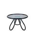 Thonet Tavolino Arck Coffe Table nero piano vetro stop sol longho design palermo
