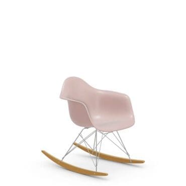 Vitra Eames Plastic Armchair RAR Rosato Pallido Pattini Acero Giallo Longho Design Palermo
